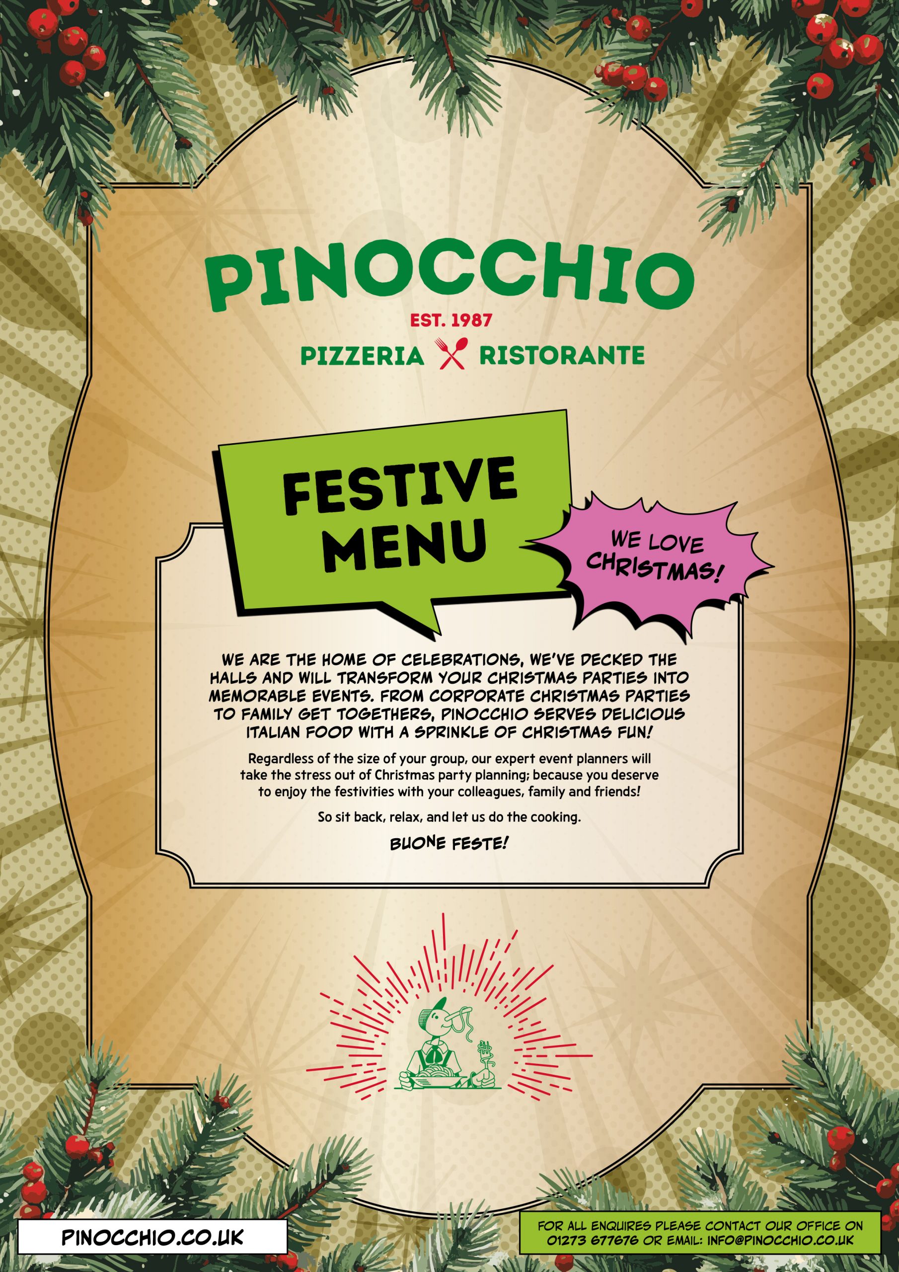 Pinocchio_Christmas Menu_Cover